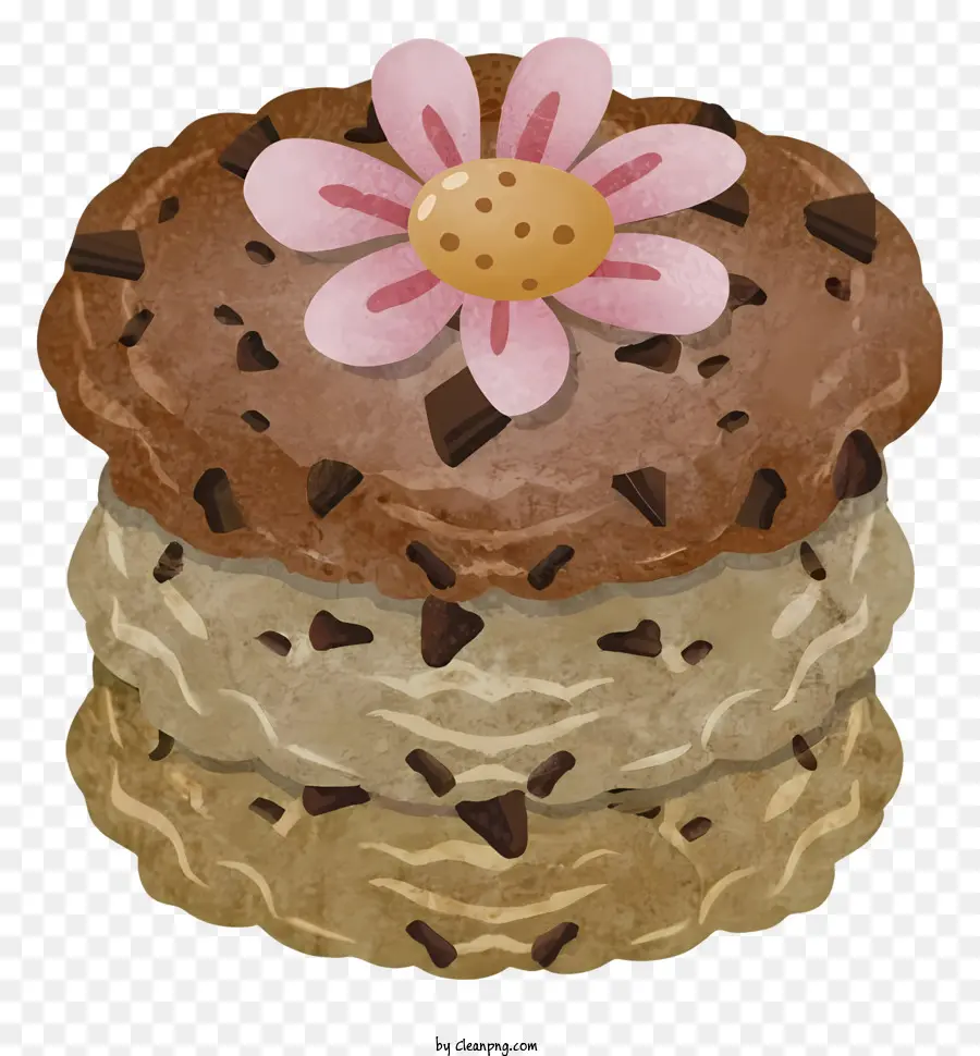 Dessin Animé，Cookies Aux Pépites De Chocolat PNG