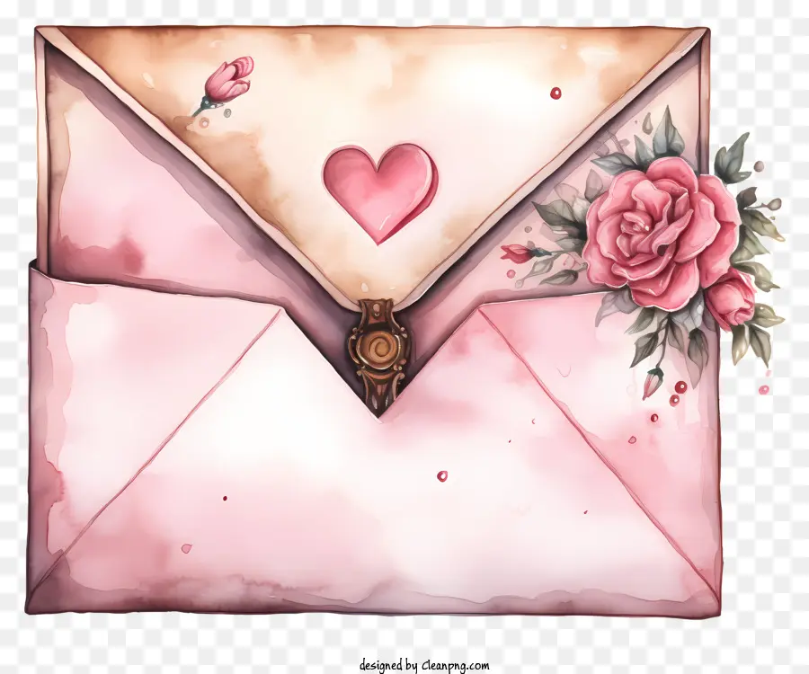 Enveloppe，Enveloppe Rose PNG