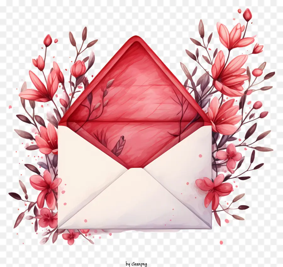 Enveloppe，Enveloppe Rose PNG