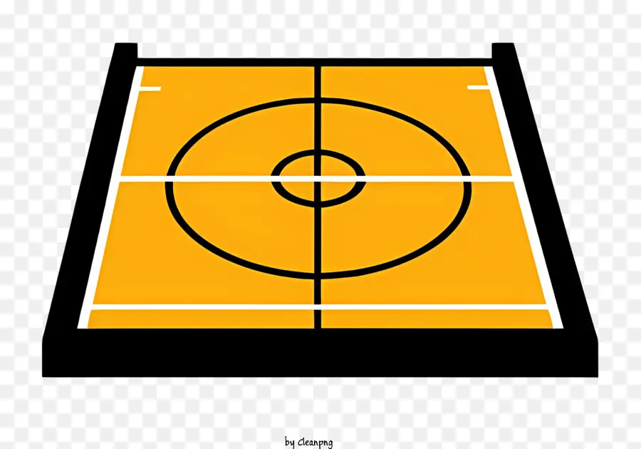 Cour De Basket Ball，Arrière Plan Noir PNG