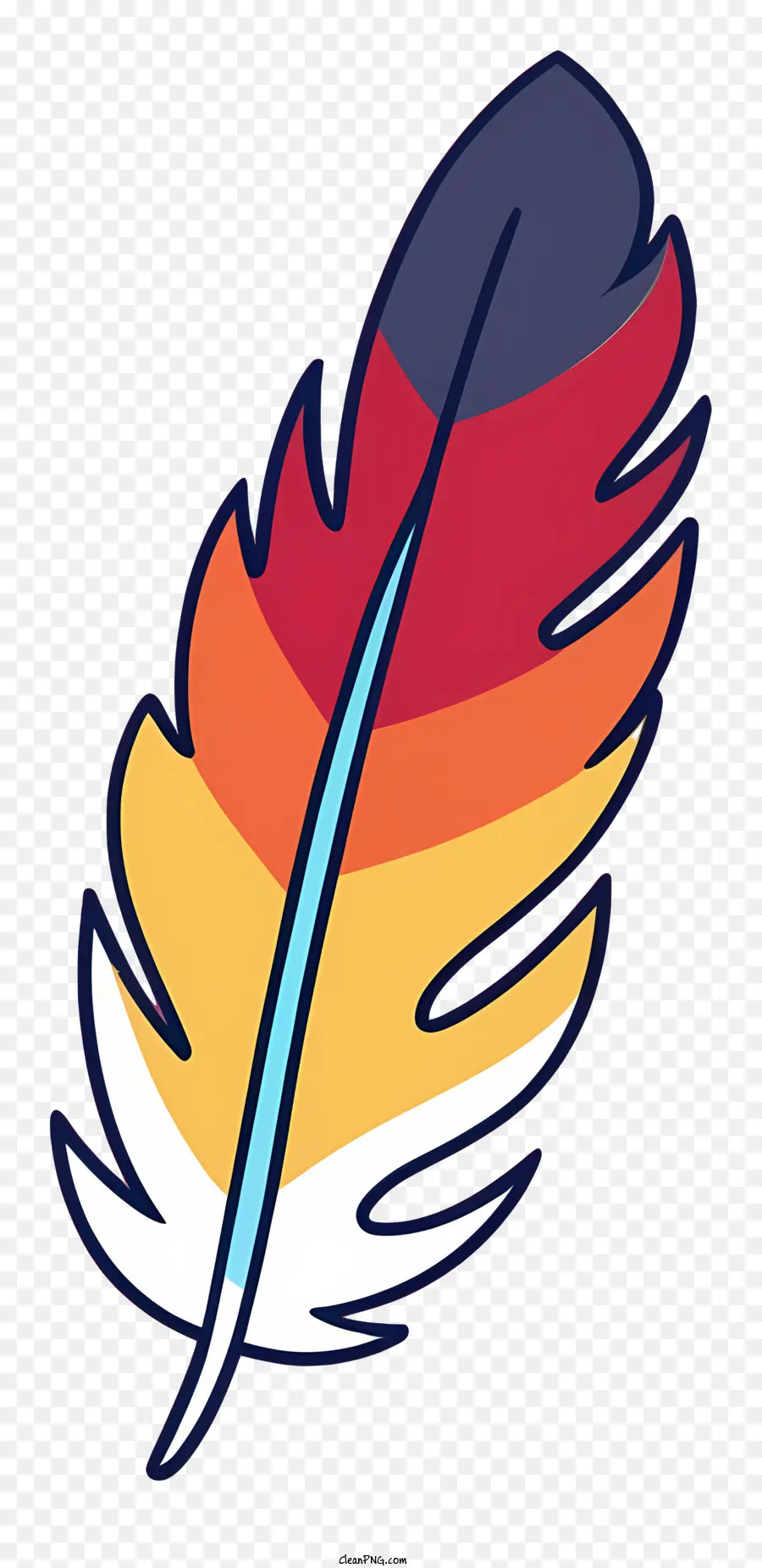 Dessin Animé，Plume Colorée PNG