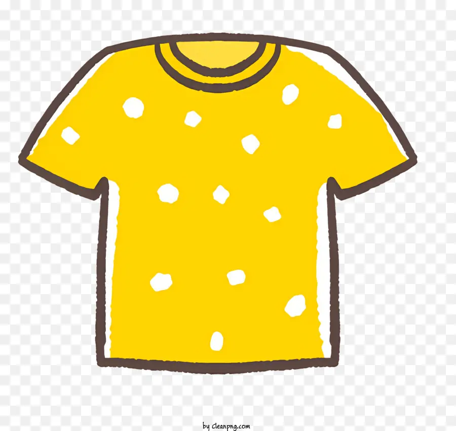 Icône，Tee Shirt Jaune PNG