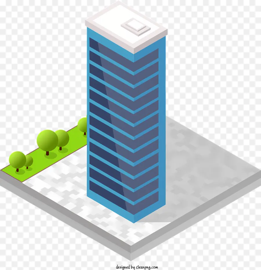 Immeuble De Grande Hauteur，Teinte Bleue PNG