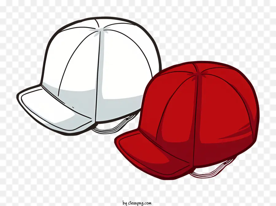 Casquette De Baseball，Chapeau Blanc Et Rouge PNG
