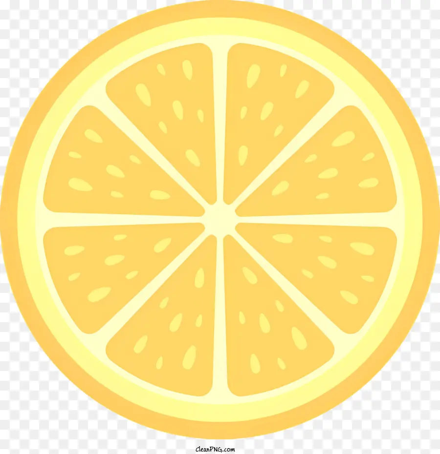 Icône，Tranche De Citron Jaune PNG