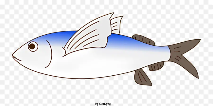 Poisson Bleu，Long De Poisson PNG