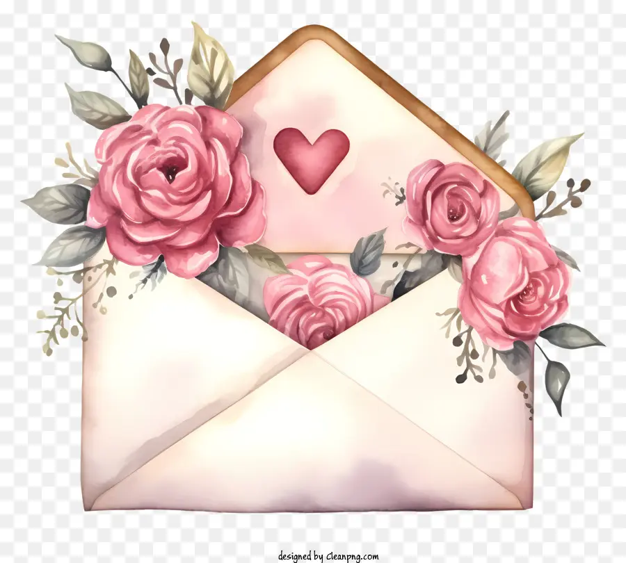 Enveloppe，Lettre Ouverte PNG