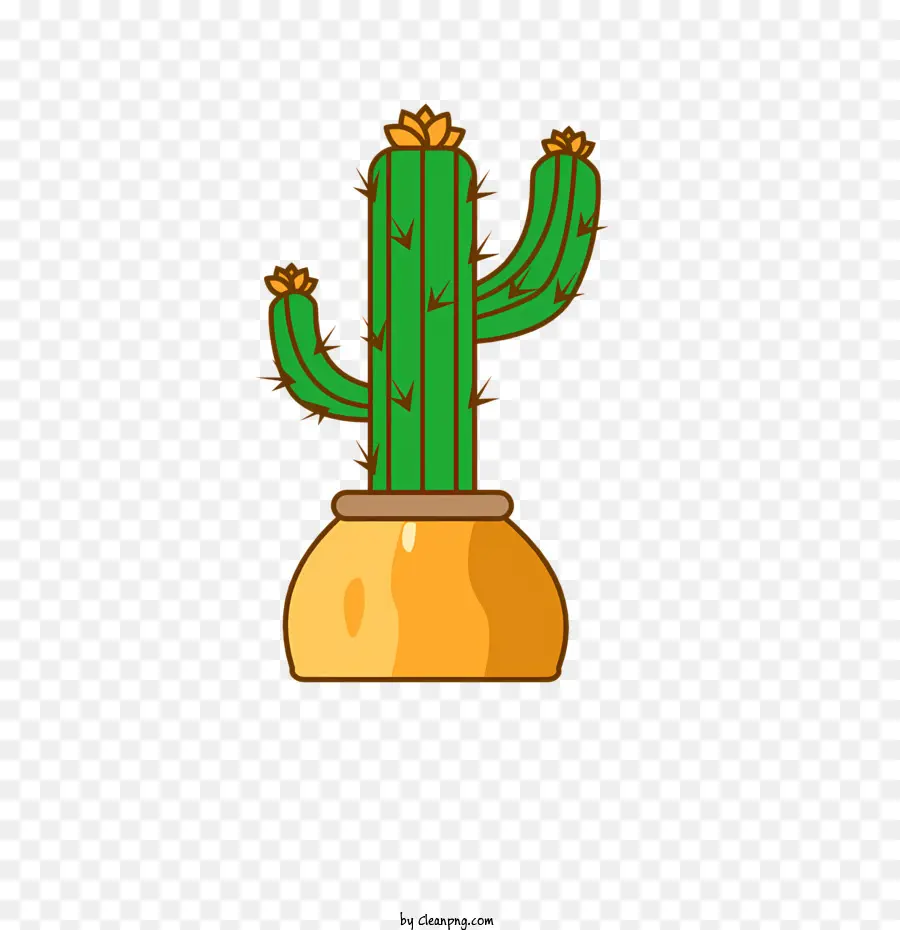Cactus，Grand Vase PNG