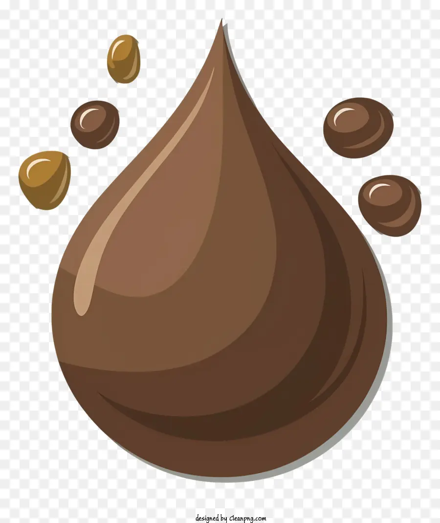 Dessin Animé，Goutte De Chocolat PNG