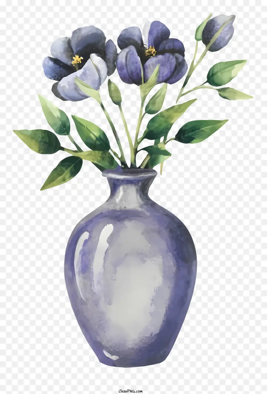 Dessin Animé，Fleurs Bleues PNG