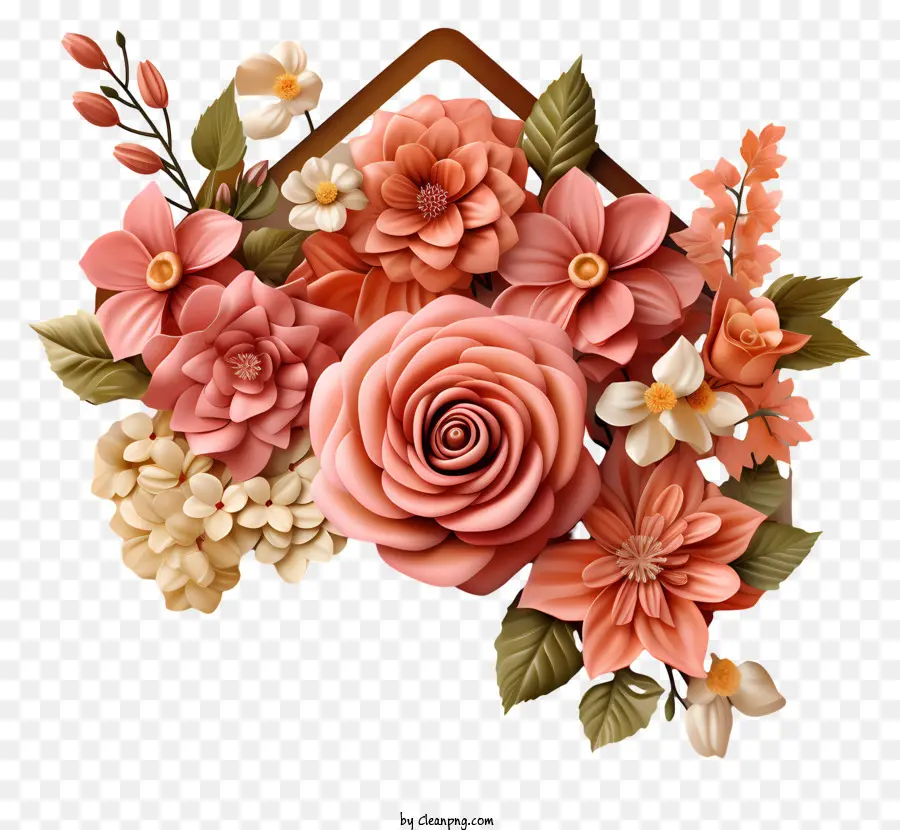 Enveloppe，Arrangement Floral PNG