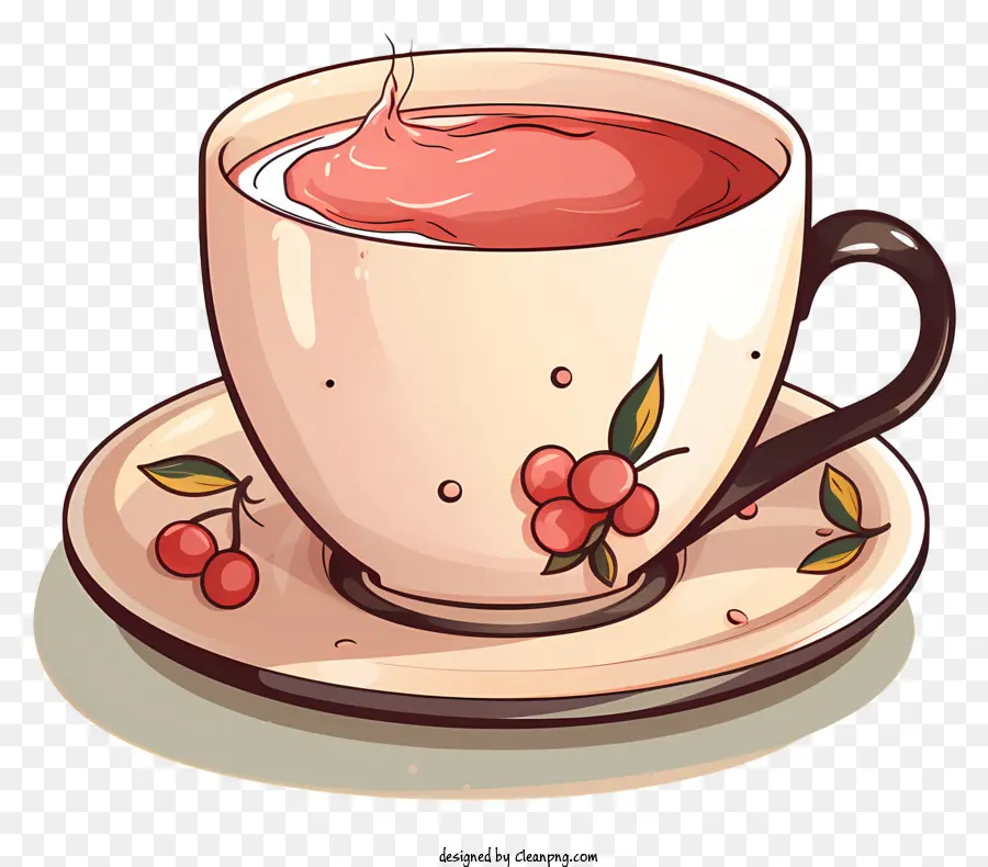 Tasse à Café，Tasse De Thé Rouge PNG