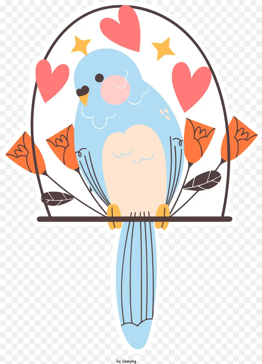 Petit Oiseau Bleu，Branche D'arbre PNG
