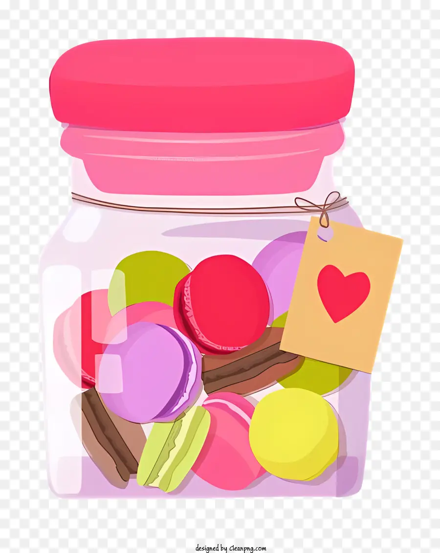 Dessin Animé，Pot De Macarons PNG