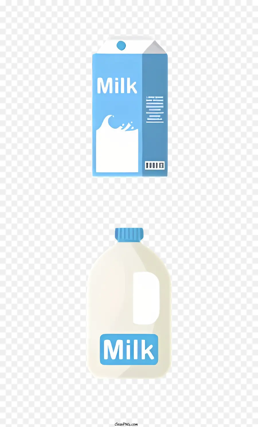 Dessin Animé，Bouteilles De Lait PNG