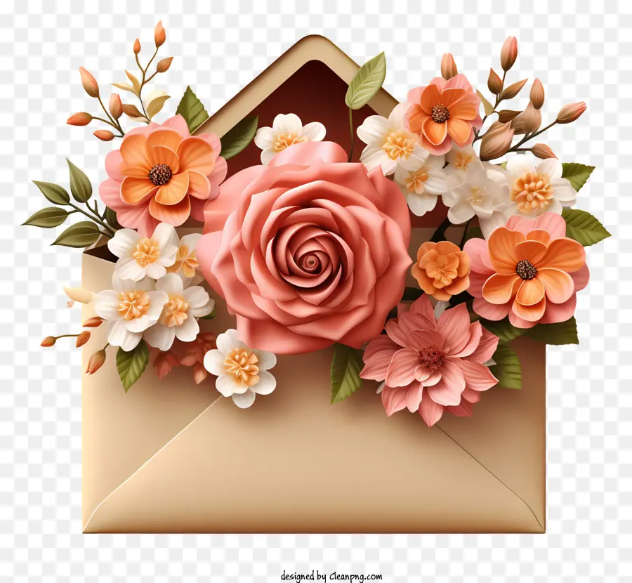Enveloppe，Bouquet PNG