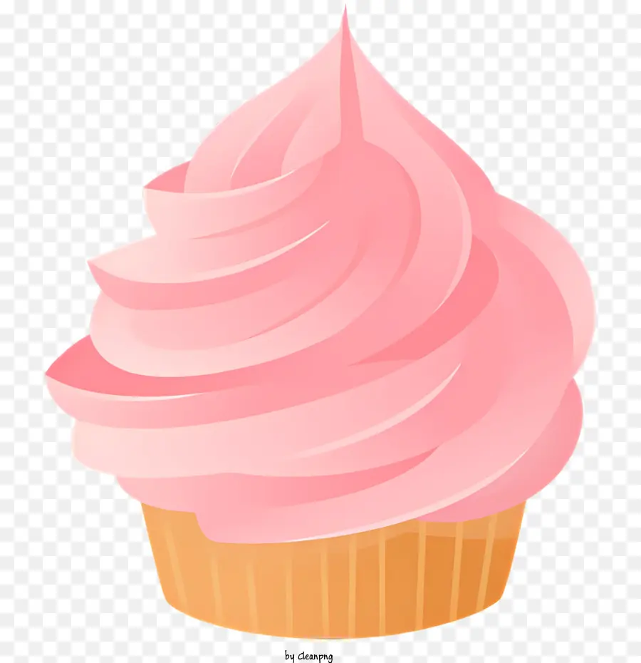 Rose Cupcake，Cupcake Avec Glaçage PNG