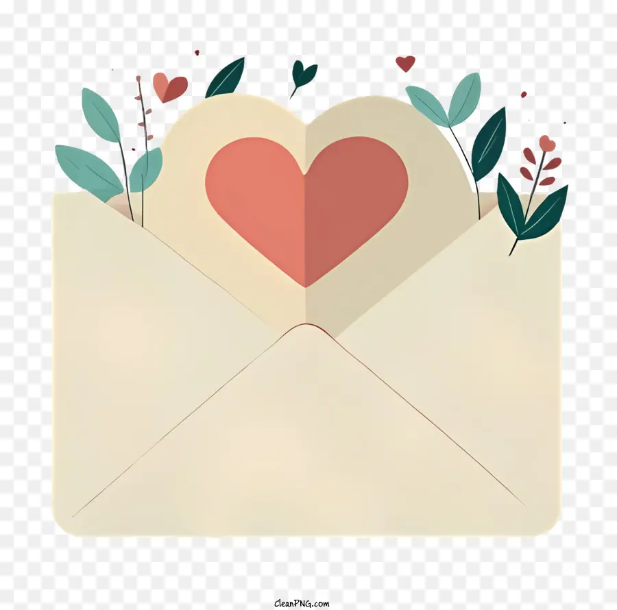 Mail，Coeur Dans Une Enveloppe PNG