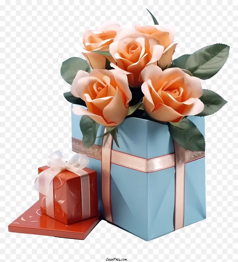 Boîte Cadeau，Bouquet PNG