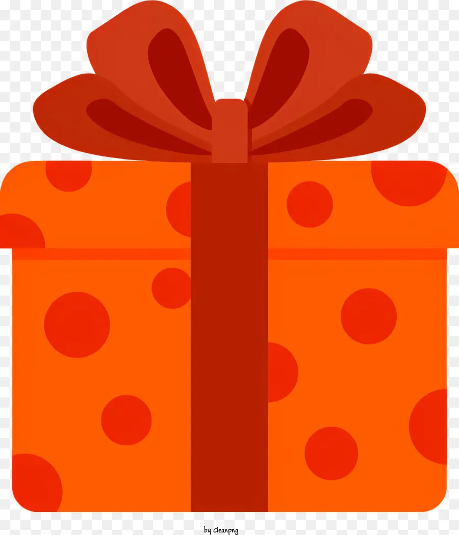 Boîte Cadeau，Orange PNG