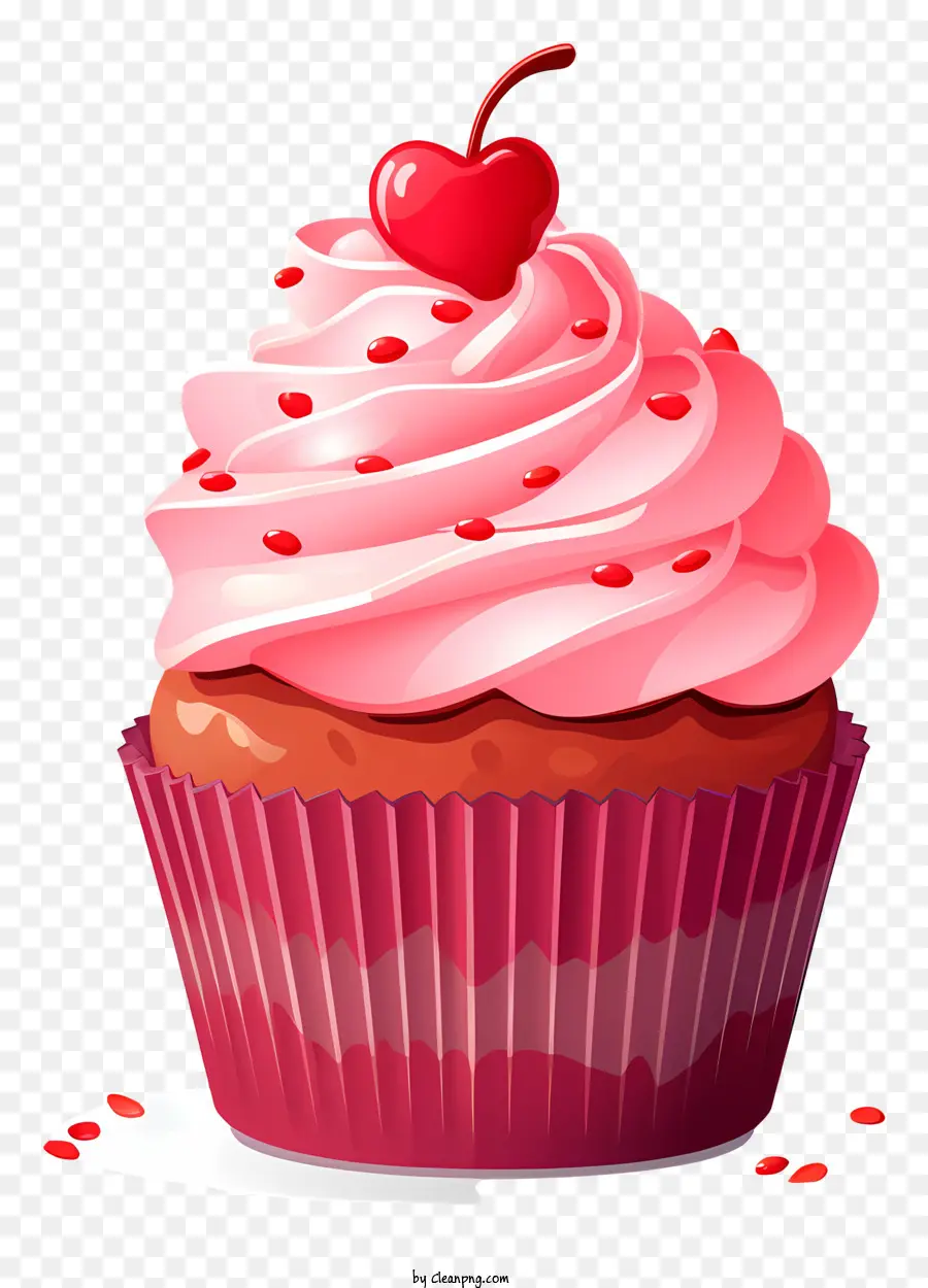 Petit Gâteau，Cupcake Aux Cerises PNG