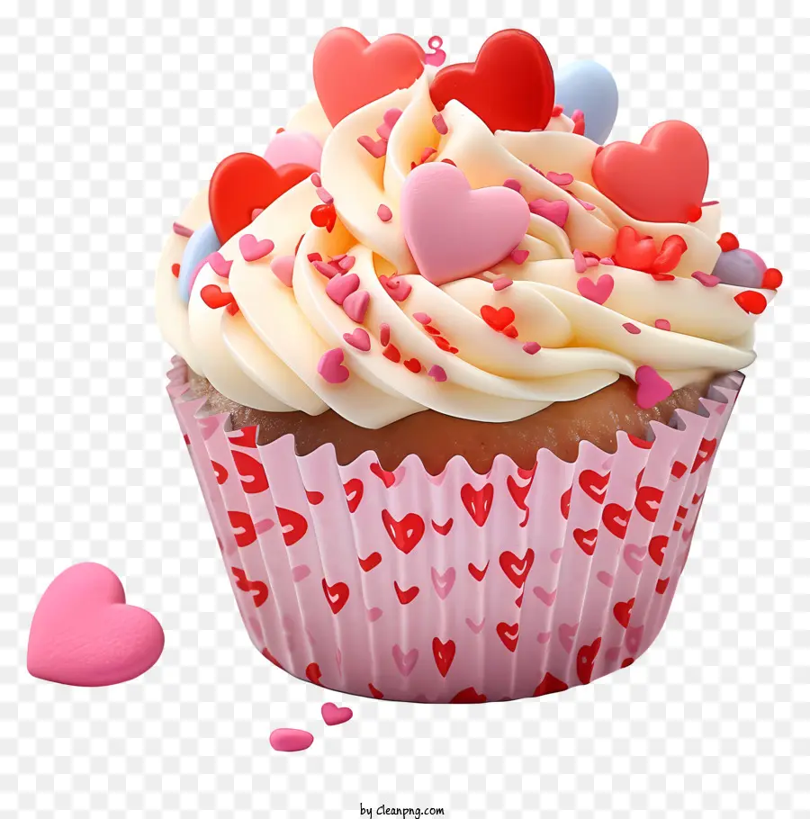 Cupcake，Glaçage Blanc PNG