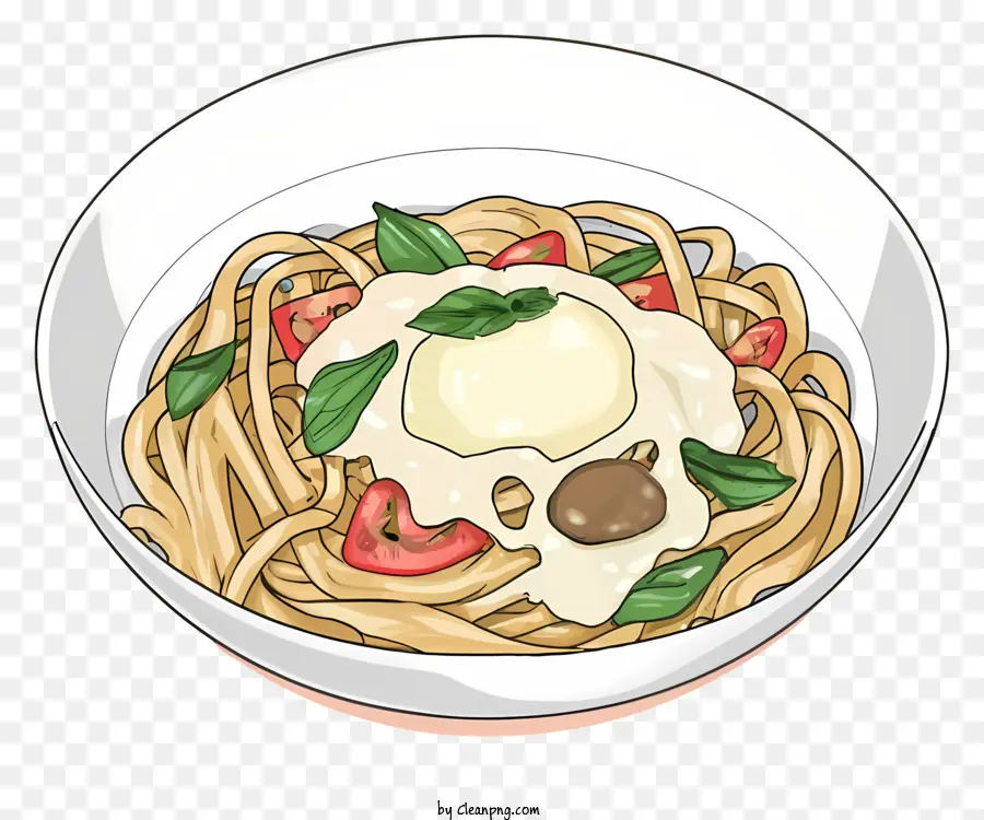 Dessin Animé，Plat De Pâtes PNG