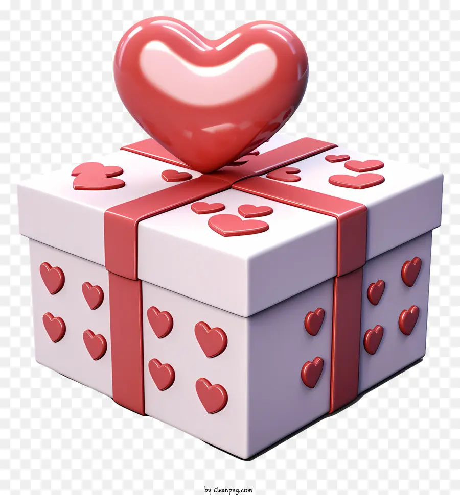 Boîte Cadeau，Heartshaped Boîte PNG