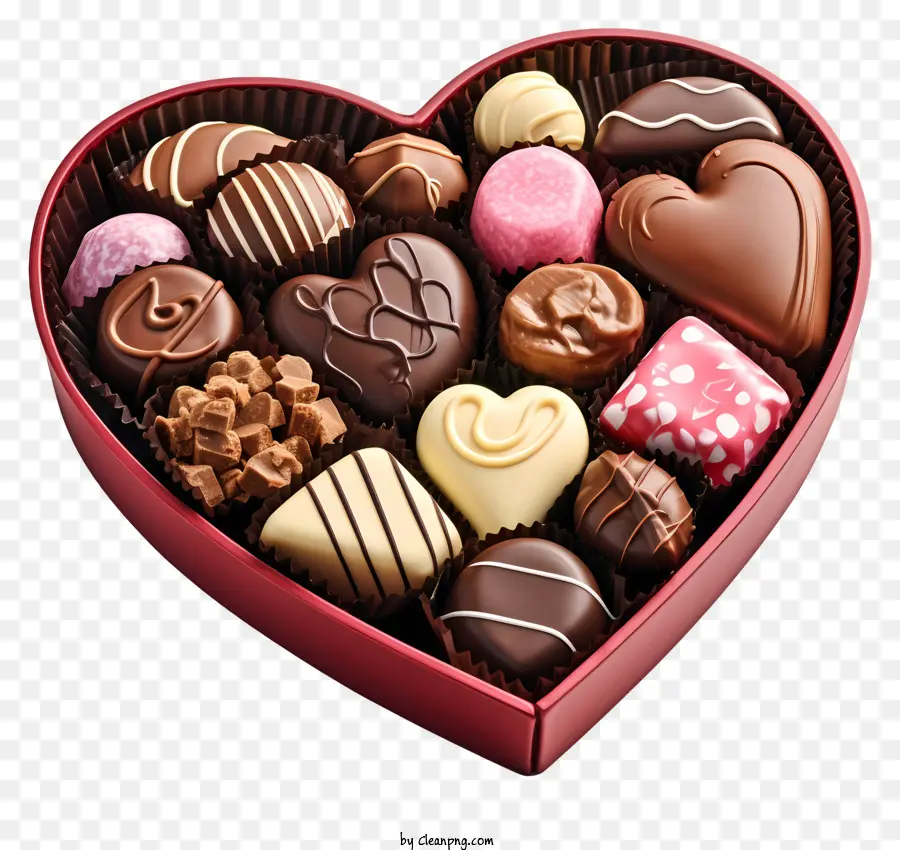 Chocolat，Chocolats En Forme De Coeur PNG