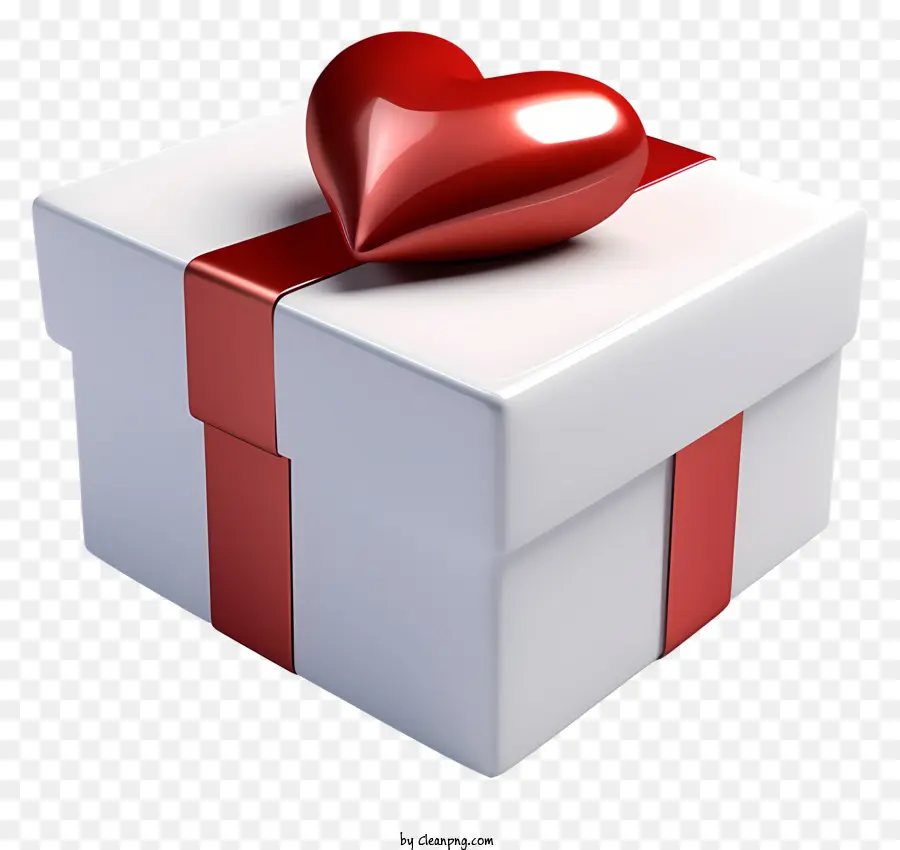 Coffret Cadeau，Coffret Cadeau Avec Coeur PNG