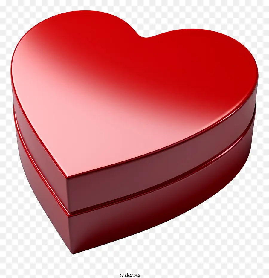 Boîte Cadeau，Boîte En Forme De Coeur Rouge PNG