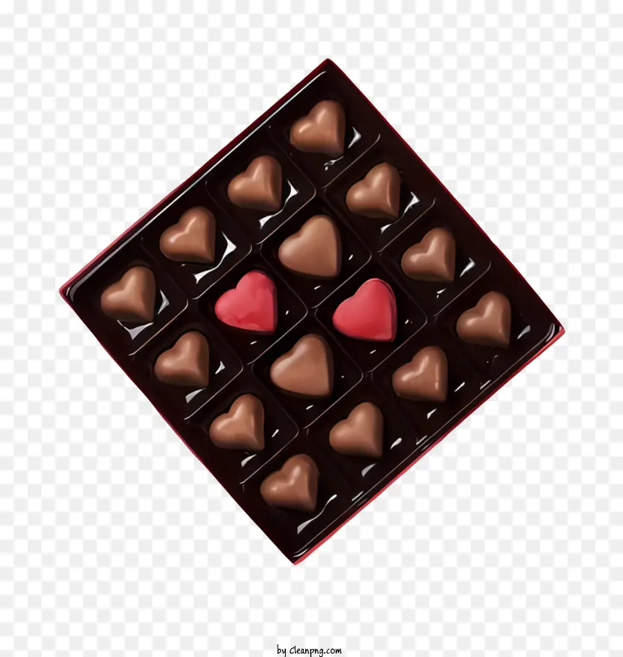 Chocolat，Chocolats En Forme De Coeur PNG