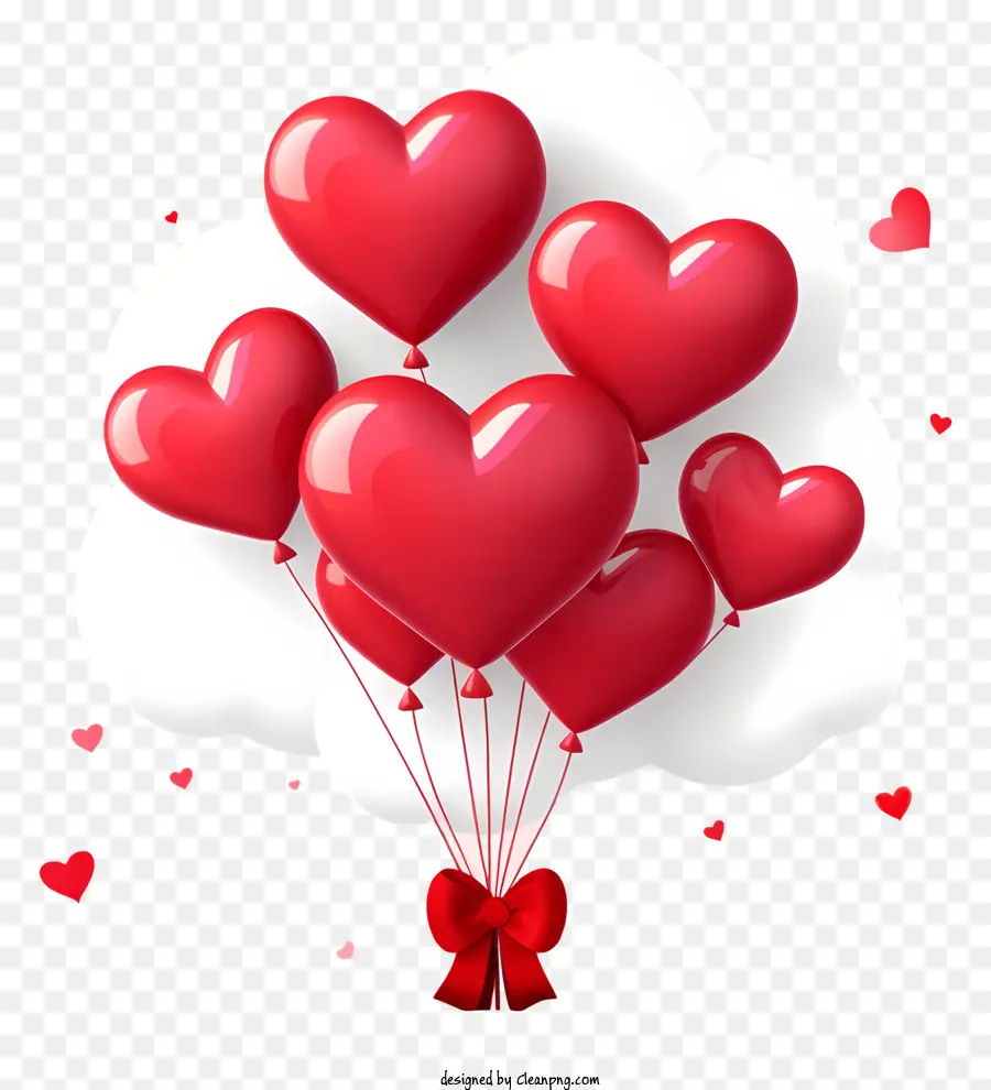 Emoji Ballon Cadeau Saint Valentin，Ballons Coeur PNG