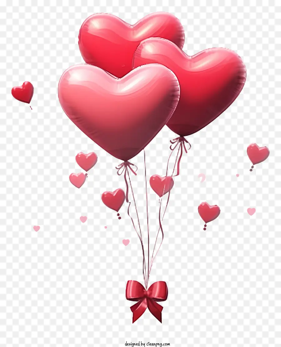 Sketch Ballon Cadeau De La Saint Valentin，Heartshaped Ballons PNG