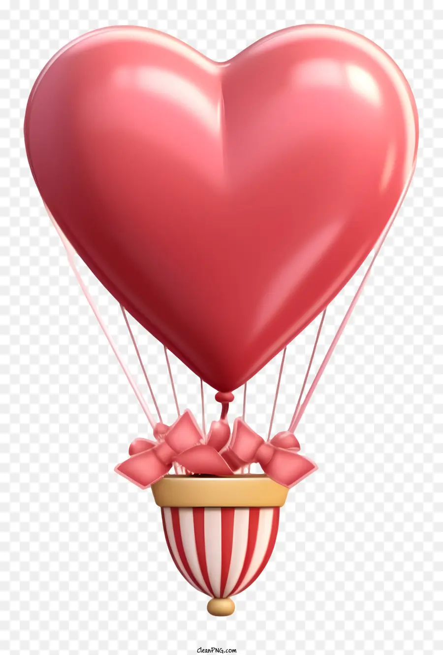 Ballon Cadeau Saint Valentin Style Rétro Tendance，Ballon Coeur PNG