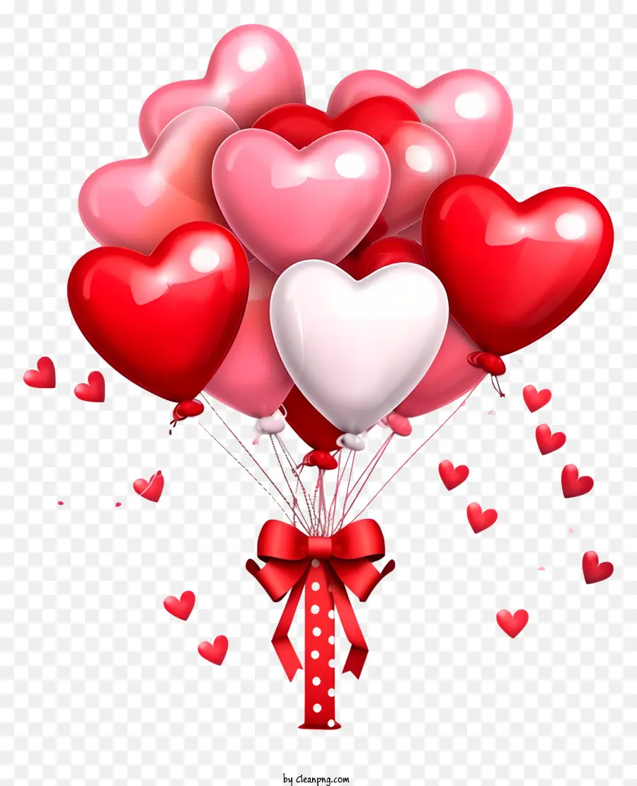 Joli Ballon Cadeau Saint Valentin，Ballons Coeur PNG