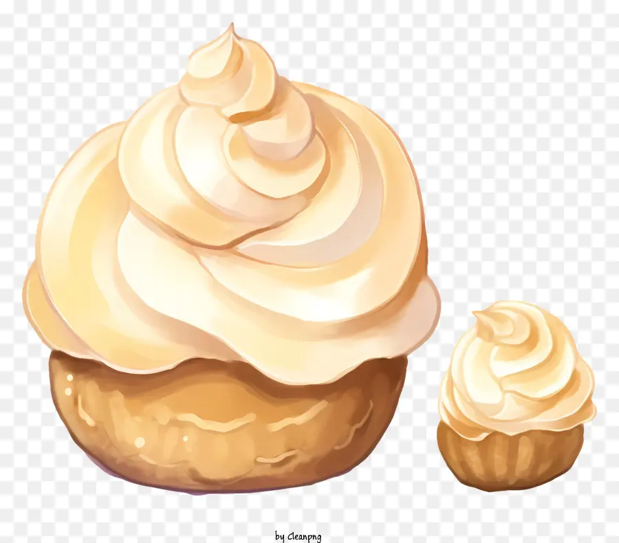 Emoji Crème à La Crème，Cupcake PNG