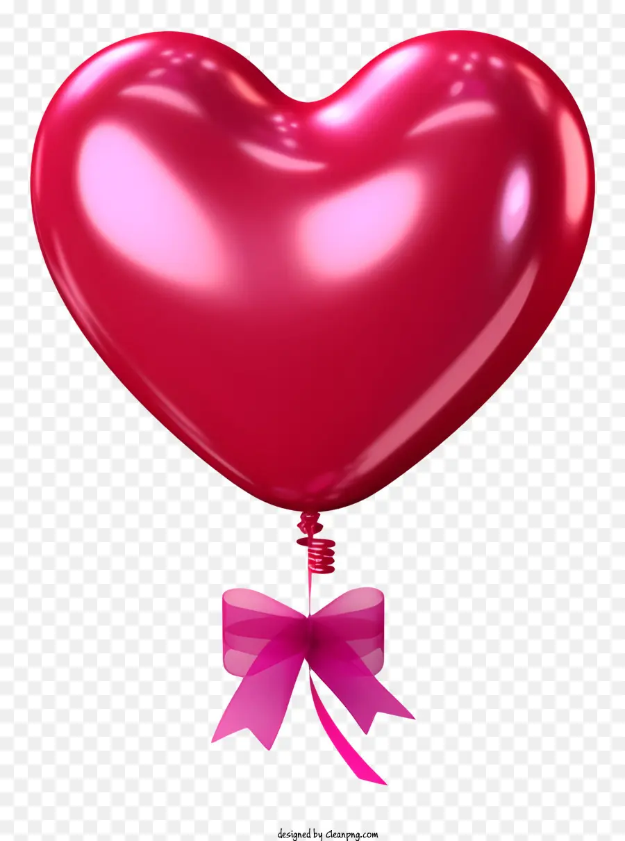 Ballon Cadeau Valentine Réaliste，Coeur Ballon PNG