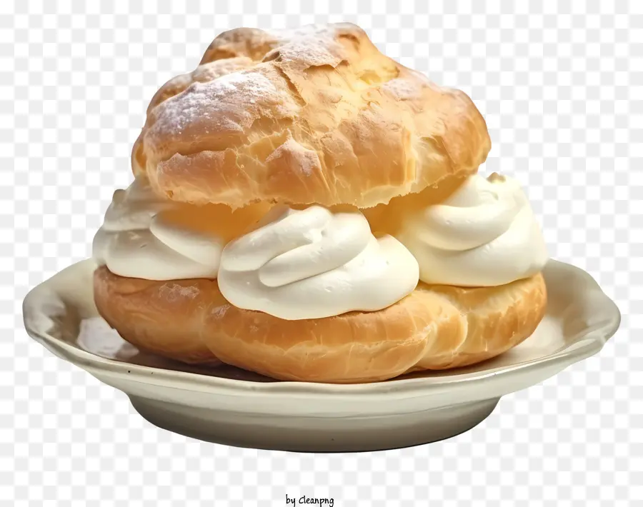 Chou à La Crème Réaliste，Choux à La Crème PNG