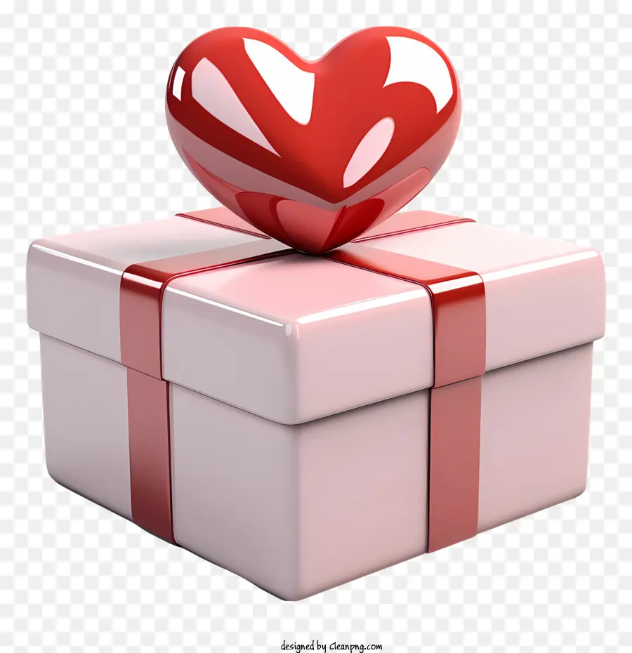 Boîte Cadeau，En Forme De Coeur PNG