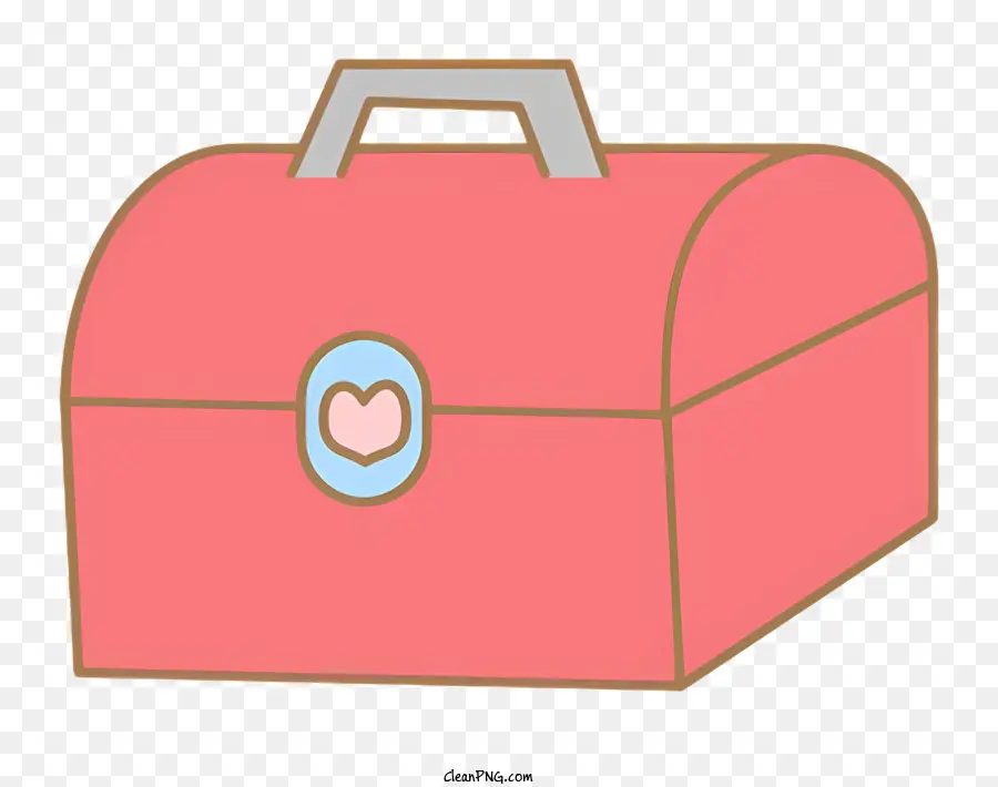 Rose Valise，Valise En Forme De Cœur PNG