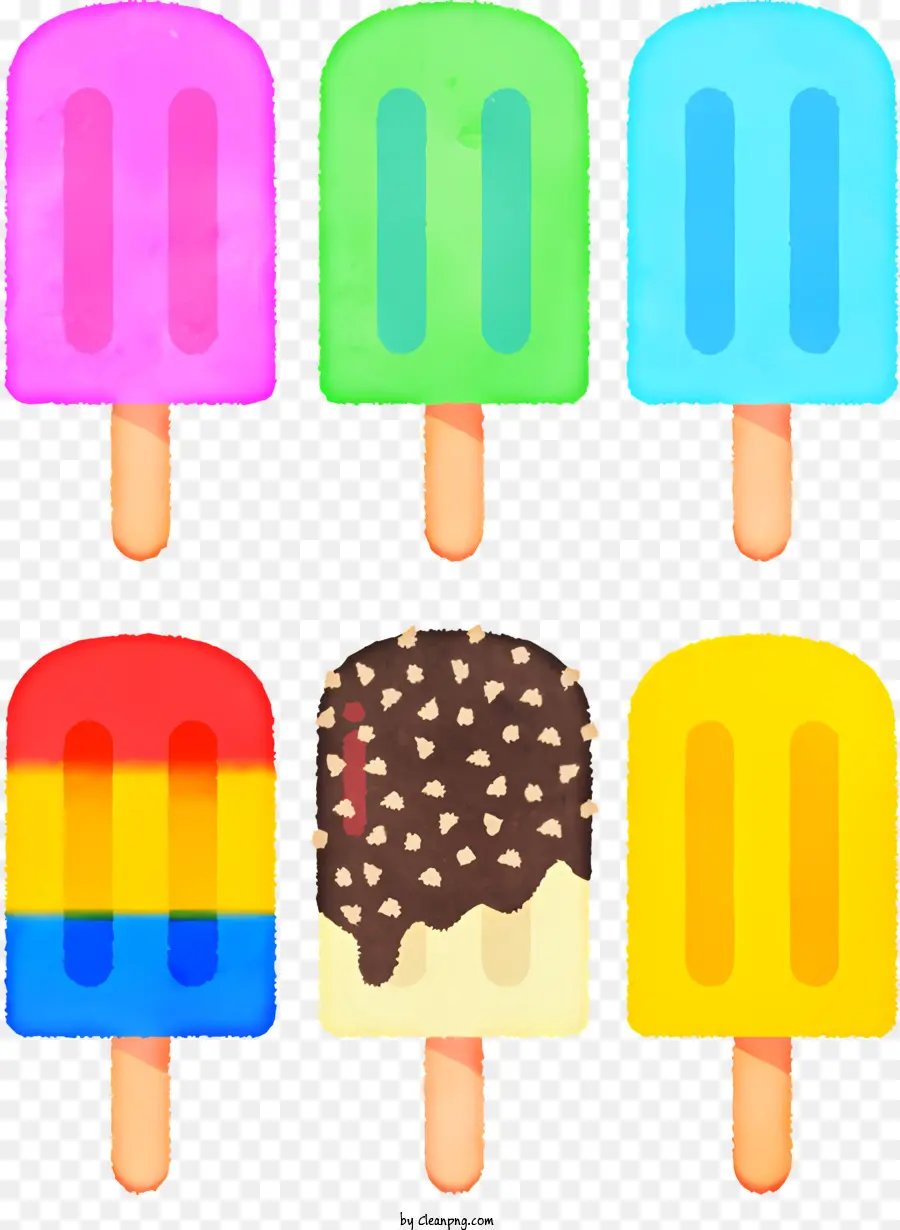 Icône，Glaces Colorées PNG