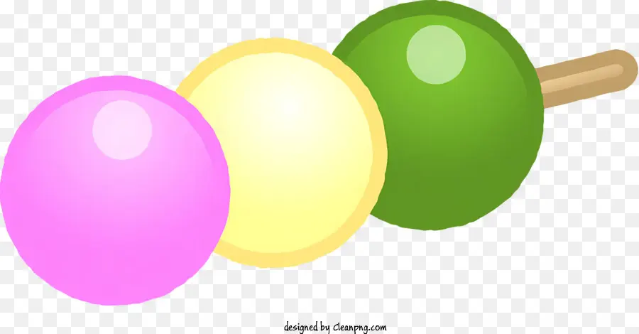 Icône，Dango Coloré PNG