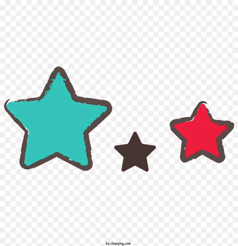 Les étoiles，Formation De Triangle PNG