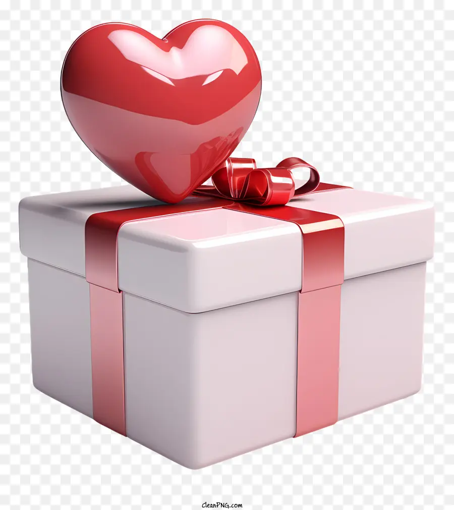 Boîte Cadeau，Heartshaped Boîte Cadeau PNG