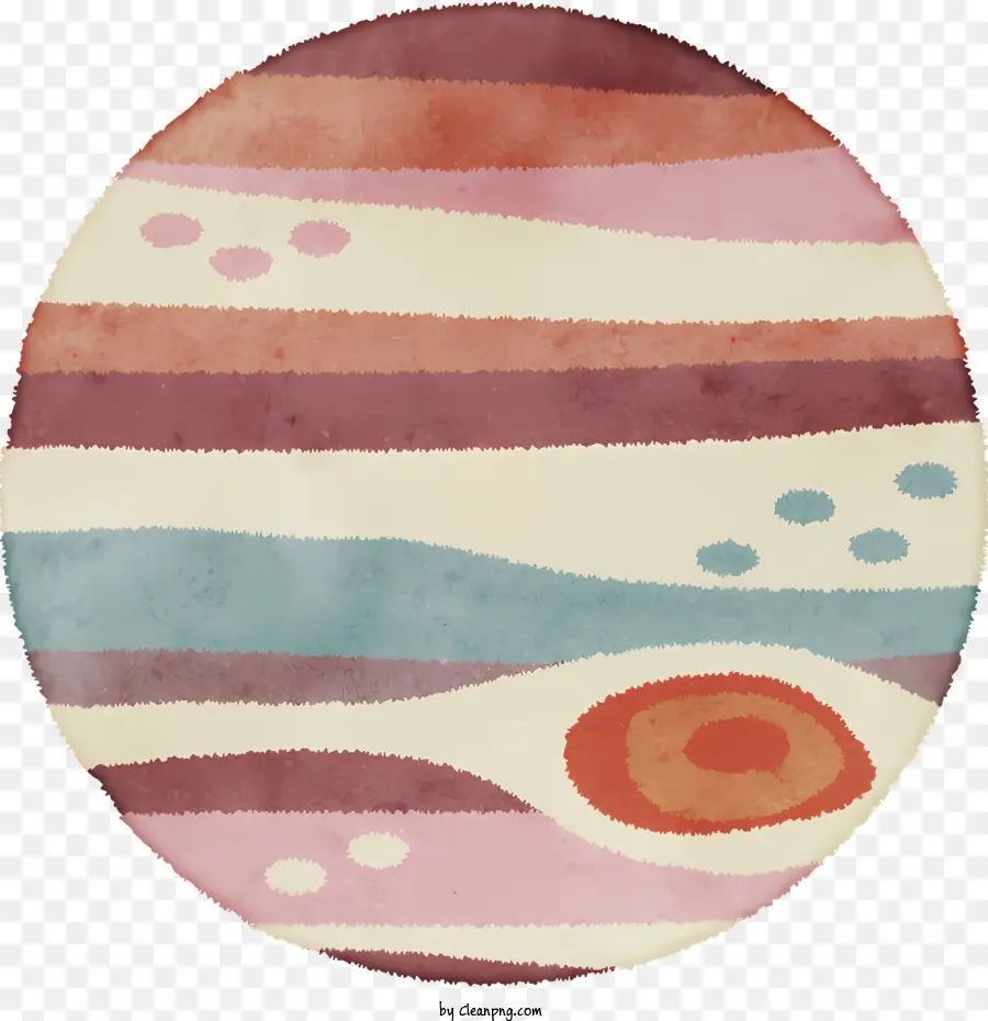 Peinture à L'aquarelle，Motif Circulaire PNG