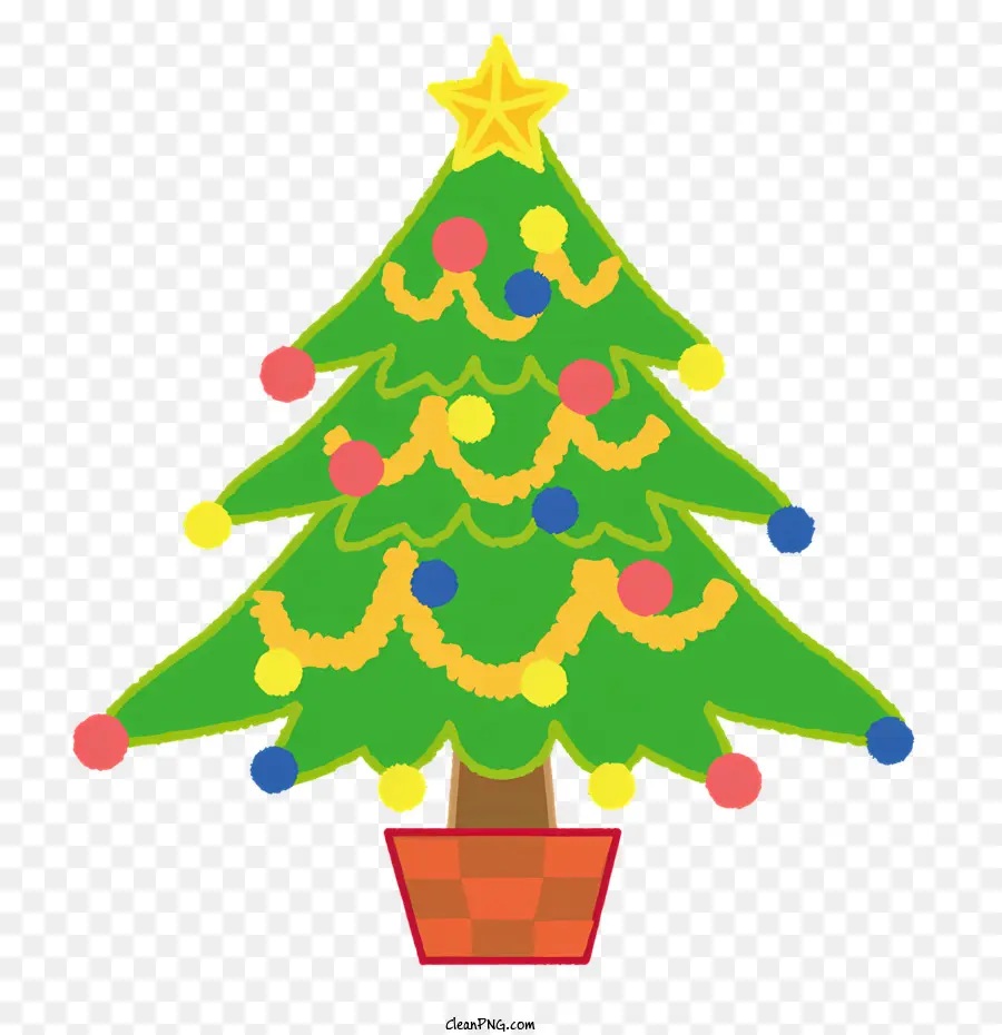 Décoration D'arbre De Noël，Papier De Noël PNG