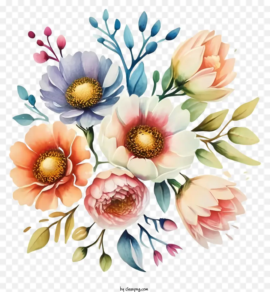 Dessin Animé，Fleurs PNG