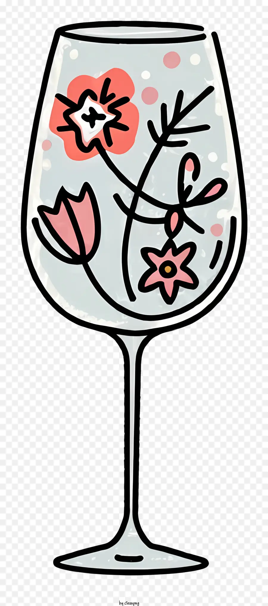 Dessin Animé，Verre à Fleurs PNG