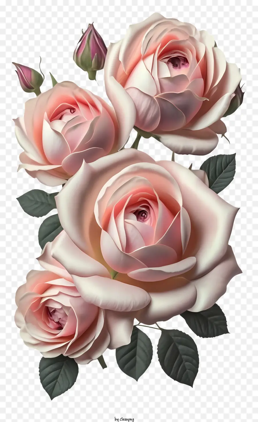 Dessin Animé，Roses PNG